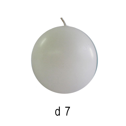 Белые свечи Шар 7 см 