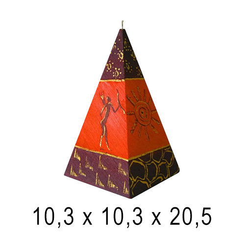 Свеча интерьерная  Пирамида Сафари 10,3*10,3*20,5 см
